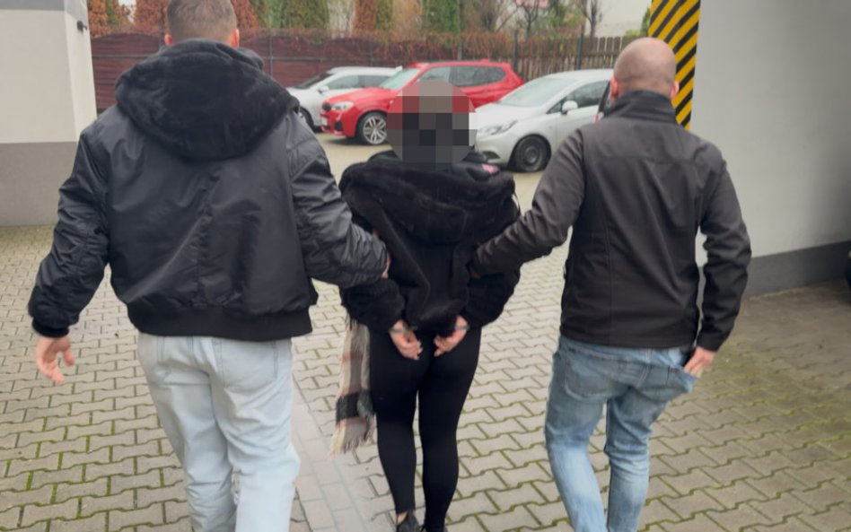 Wśród zatrzymanych znalazła się też młoda kobieta