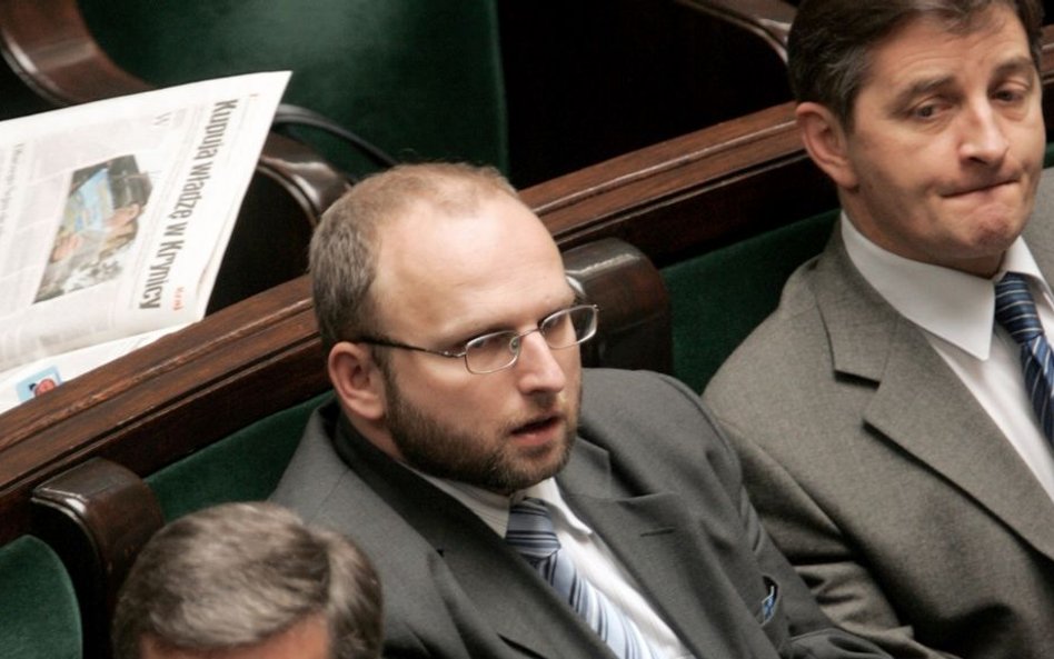 Tomasz Markowski znów chciałby być w PiS. Na zdjęciu (z lewej) jako poseł tej partii, obok Marek Kuc