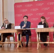 Prezentacja Sezonu Kulturalnego Rumunia-Polska. Od lewej: wiceminister kultury Rumunii Diana Stefana