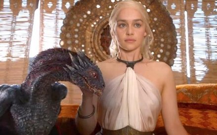 Emilia Clarke jako Daenerys Targaryen, władczyni smoków