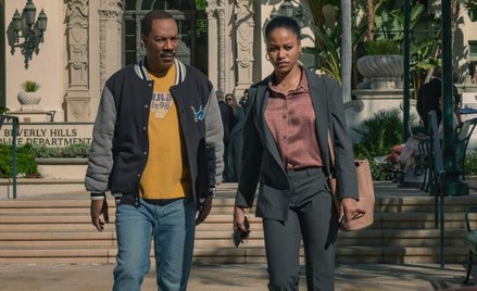 Gliniarz Axel Foley (Eddie Murphy) i jego córka Jane (Taylour Paige)