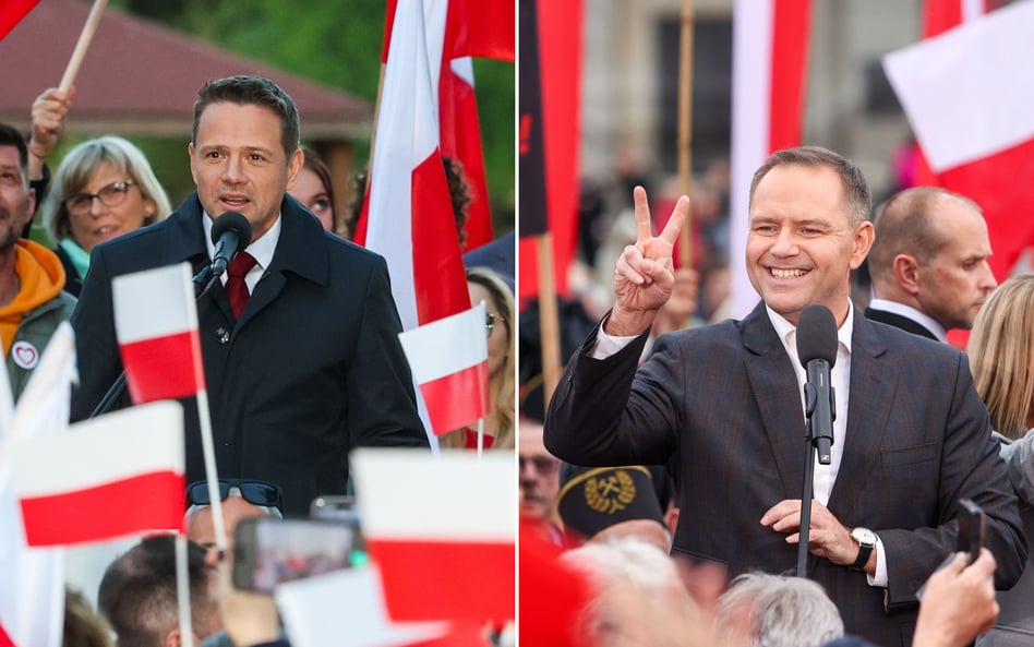Karol Nawrocki i Rafał Trzaskowski