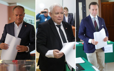 Donald Tusk, Jarosław Kaczyński, Krzysztof Bosak