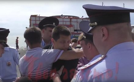 Deputowany Stepanczenko zatrzymywany przez policję