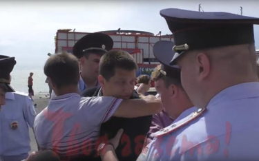 Deputowany Stepanczenko zatrzymywany przez policję