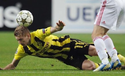 Borussia, (na zdjęciu Marco Reus)zwycięzca grupy D, symbol tego, co w obecnej Lidze Mistrzów najleps