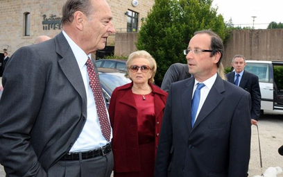 Jacques Chira, Bernadette Chirac i Francois Hollande