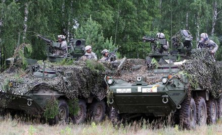 Oficerowie Gwardii Narodowej podczas ćwiczeń na Litwie w ramach operacji Saber Strike 2014. Amerykań