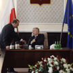 Jarosław Kaczyński jeszcze jako premier, Kazimierz M. Ujazdowski jeszcze jako minister kultury