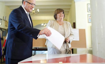 Prezydent Bronisław Komorowski z żoną Anną