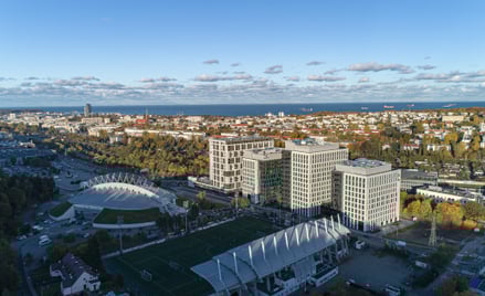 3T Office Park przy ul. Kazimierza Górskiego w Gdyni. Osiem kondygnacji w biurowcu wynajęła London S