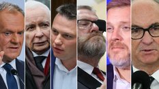 Liderzy partii, które przekraczają próg wyborczy