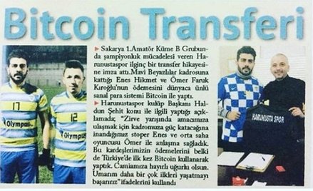 Turcja: Klub sprowadził piłkarza płacąc bitcoinami