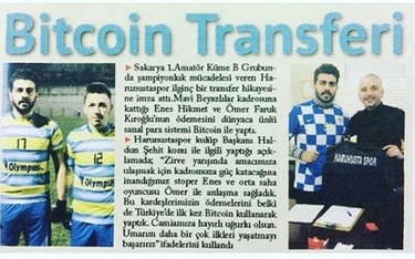 Turcja: Klub sprowadził piłkarza płacąc bitcoinami
