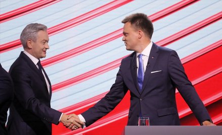 Robert Biedroń i Szymon Hołownia