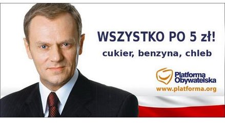 Wszystko po 5 zł. Młodzież śmieje się z PO