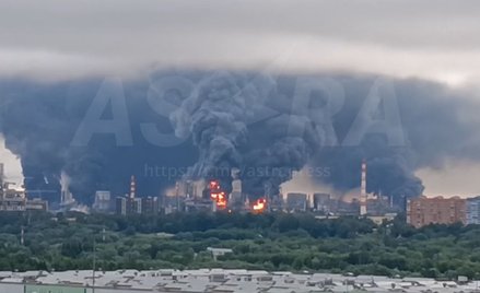 W Moskwie znów płonie rafineria