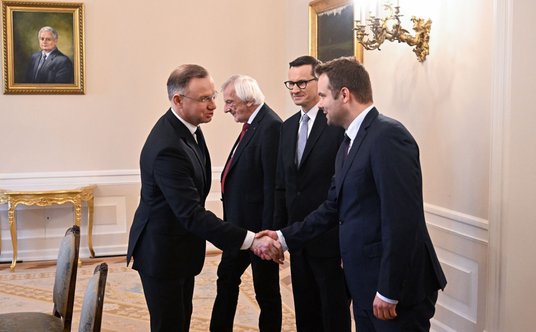 Delegacja PiS w Pałacu Prezydenckim