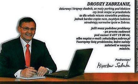 Mirosław Sekuła przekonuje, że to „akcja poselska”