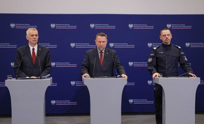 Minister spraw wewnętrznych i administracji Marcin Kierwiński, minister - koordynator służb specjaln