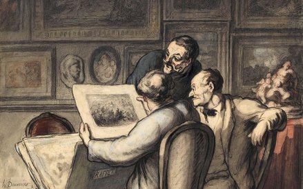 Honore Daumier, "Kolekcjoner grafik", 1863-1865