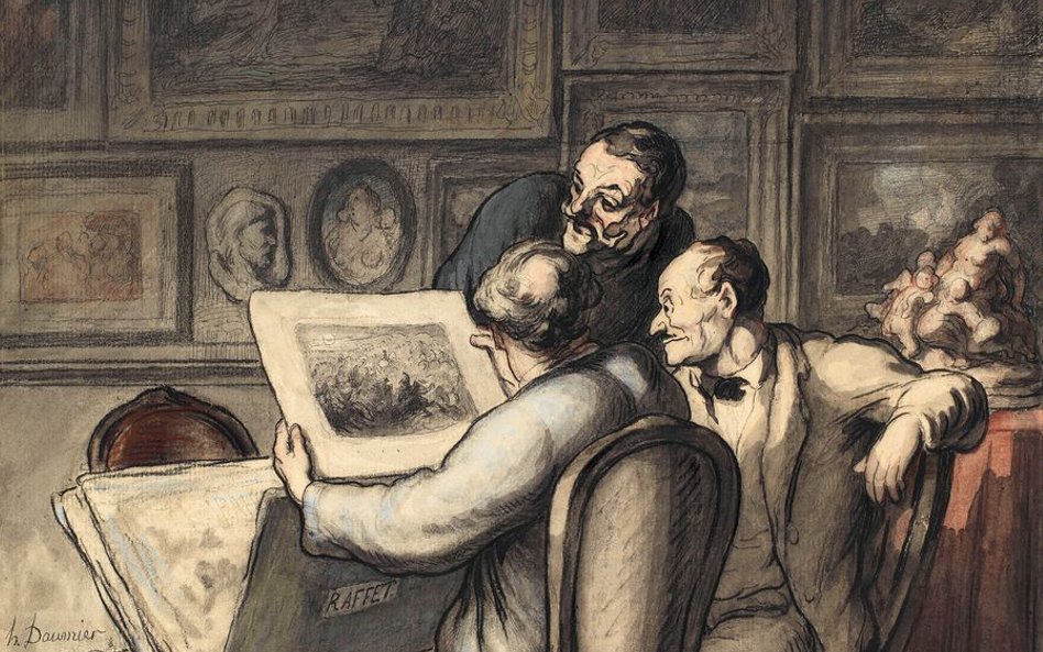 Honore Daumier, "Kolekcjoner grafik", 1863-1865