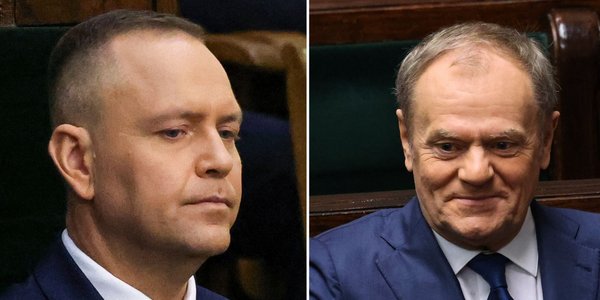 Donald Tusk po exposé Radosława Sikorskiego: Rozpacz na twarzy prezydenta
