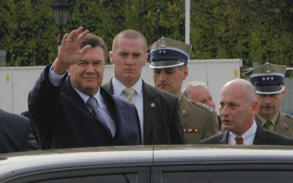 Wiktor Janukowycz w czasie wizyty w Polsce