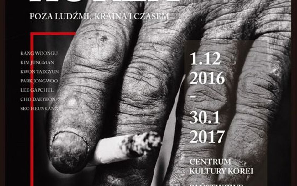 Plakat wystawy Imaging Korea - Poza ludźmi, krainą i czasem