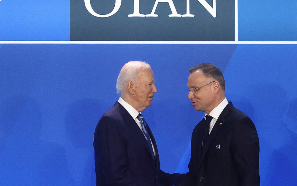 Prezydent USA Joe Biden i prezydent Andrzej Duda