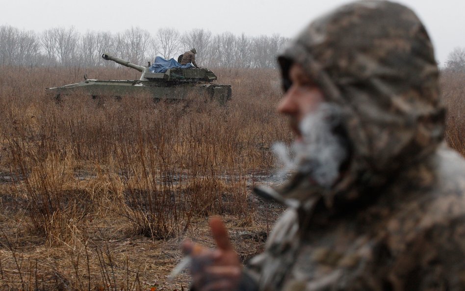 Ukraińskie siły militarne w okolicach Ługańska