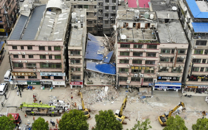 Chiny: Zawalił się budynek, los kilkudziesięciu osób wciąż nieznany
