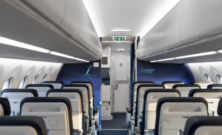 Tak będzie wyglądało wnętrze nowych airbusów A220 LOT-u