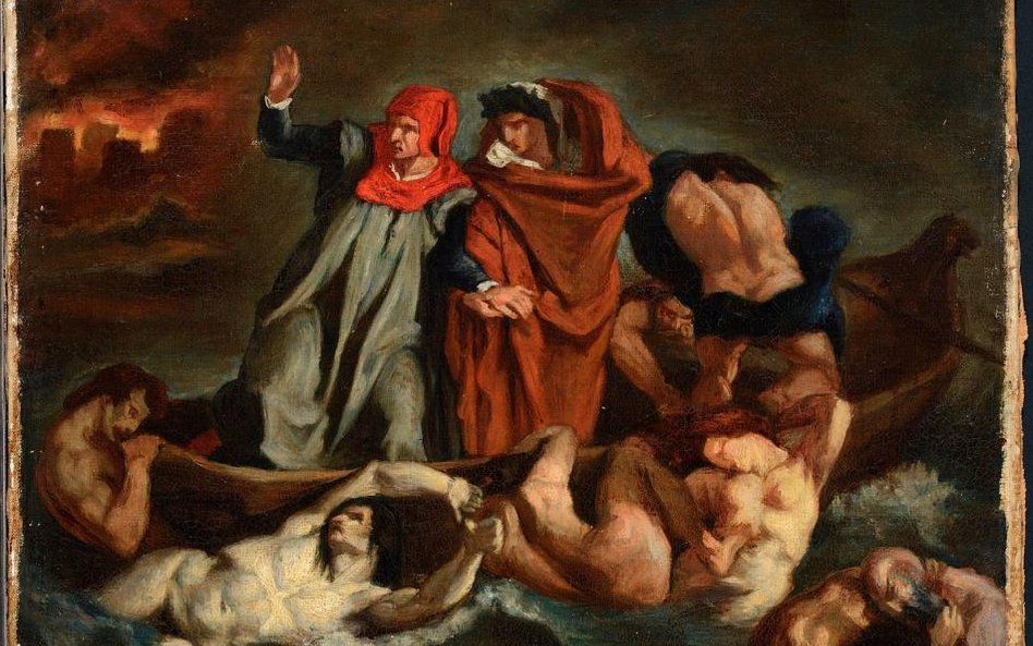 Edouard Manet, Barka Dantego (według Delacroix), około 1854