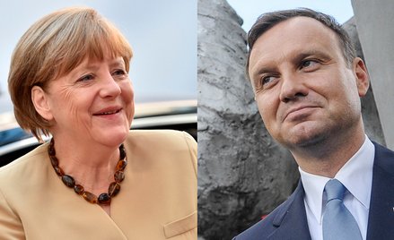 Angela Merkel i Andrzej Duda