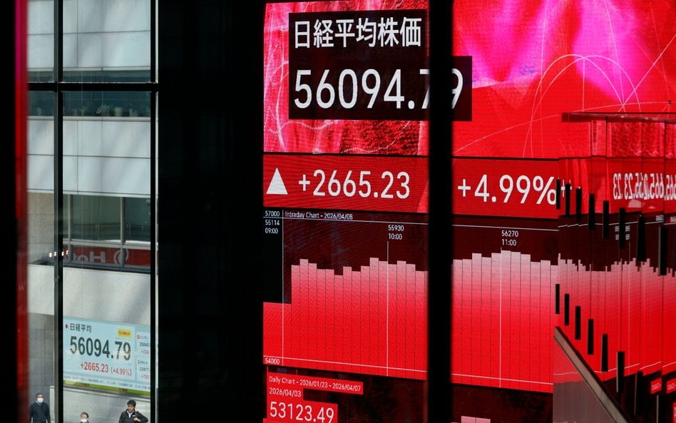 Wzrosty na giełdzie w Tokio w reakcji na rozejm USA z Iranem