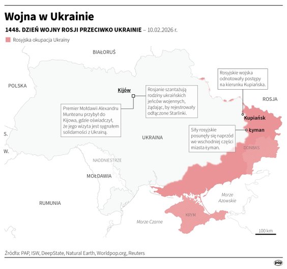 Tak wyglądała sytuacja na froncie w 1448 dniu wojny