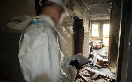 Wnętrza są zniszczone nie tylko przez ogień, ale również przez wodę