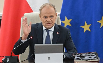 Premier Donald Tusk na posiedzeniu rządu w KPRM w Warszawie