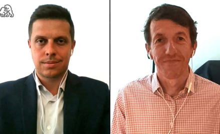 Gościem Przemysława Tychmanowicza w Parkiet TV był Marek Rogalski, analityk walutowy w DM BOŚ. Fot. 