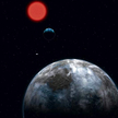 Czy tak wygląda układ Gliese 581? To tylko wyobraźnia artysty