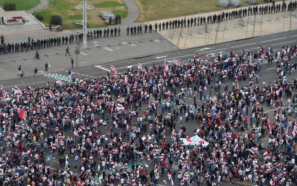 Protesty na Białorusi trwają od 9 sierpnia, gdy Aleksander Łukaszenko po raz szósty „wygrał” wybory 