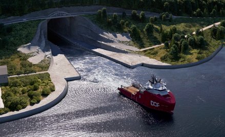Plany budowy tunelu dla statków w Norwegii pojawiły się już 150 lat temu