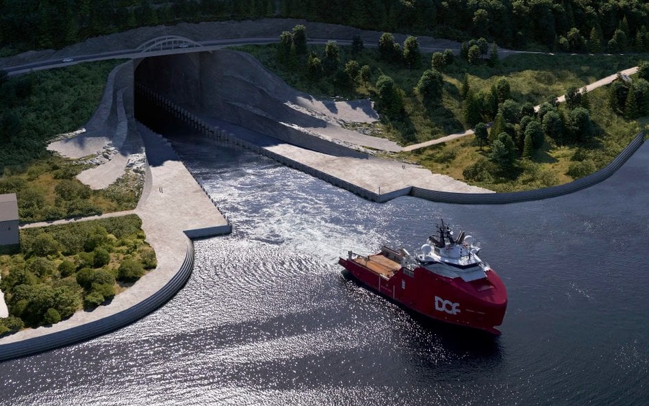 Plany budowy tunelu dla statków w Norwegii pojawiły się już 150 lat temu