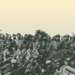Żołnierze Brygady Świętokrzyskiej podczas marszu przez Czechosłowację, 1945 r. W środkowym rzędzie s