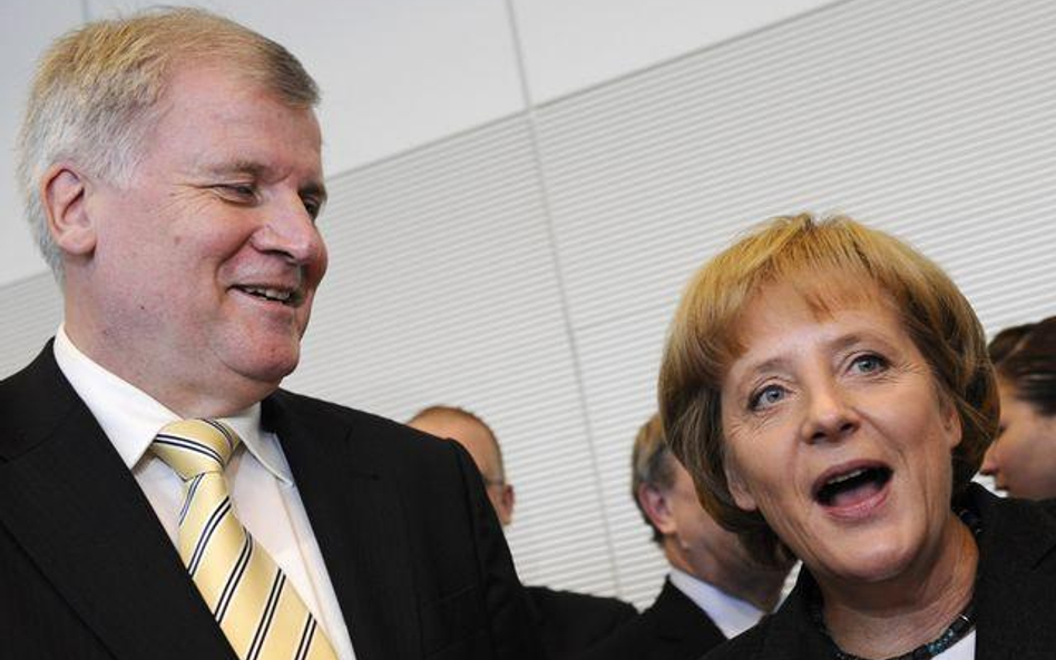 Horst Seehofer i Angela Merkel