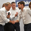 Donald Tusk i Michał Kołodziejczak
