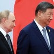 Xi Jinping i Władimir Putin podczas szczytu Szanghajskiej Organizacji Współpracy