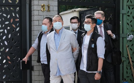 Jimmy Lai został aresztowany w swojej rezydencji w Hongkongu