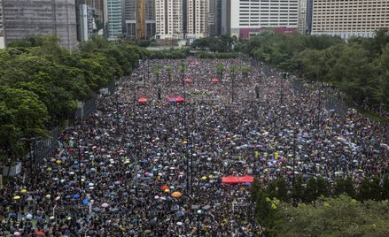 Pokojowy protest w Hongkongu. Organizatorzy: 1,7 mln osób